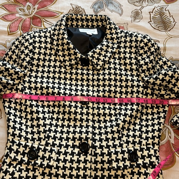 🔥SALE🔥 Liz Clairborne Houndstooth Black/White Jacket size 14P - Picture 8 of 8